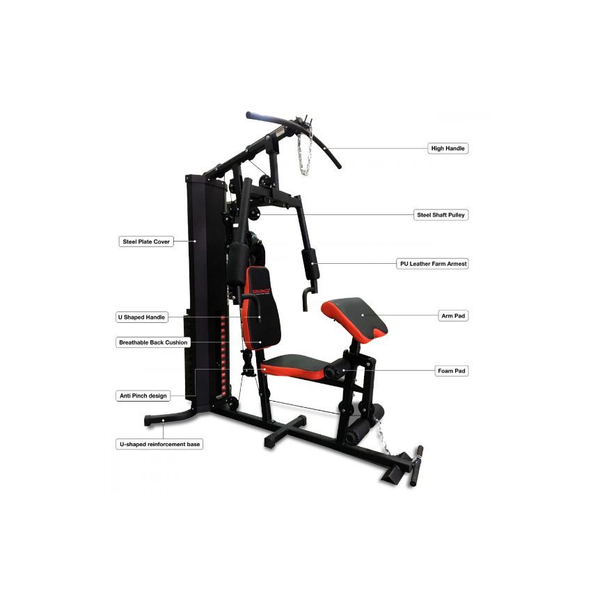 Sparnod Fitness Home Gym For Multiple Workouts - SHG-10000