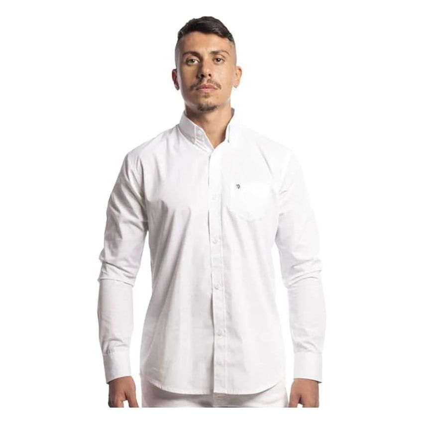 IWYL Men's White Oxford Shirt - Large