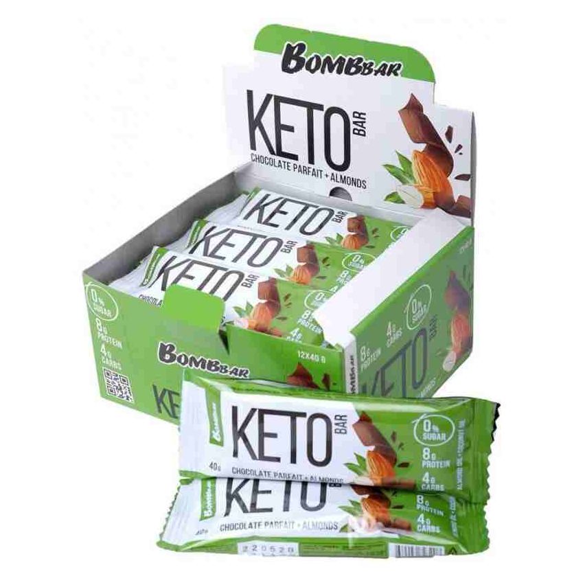 Bombbar Keto Bar - Chocolate Parfait + Almonds