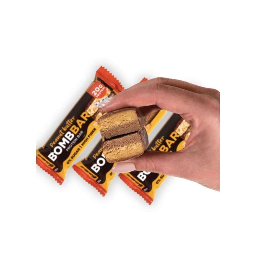 Bombbar Glazed Protein Bar - Peanut Butter