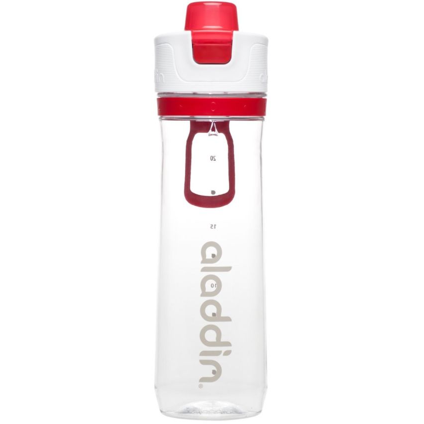 Aladdin Active Hydration Tracker Water Bottle 0.8L Red
