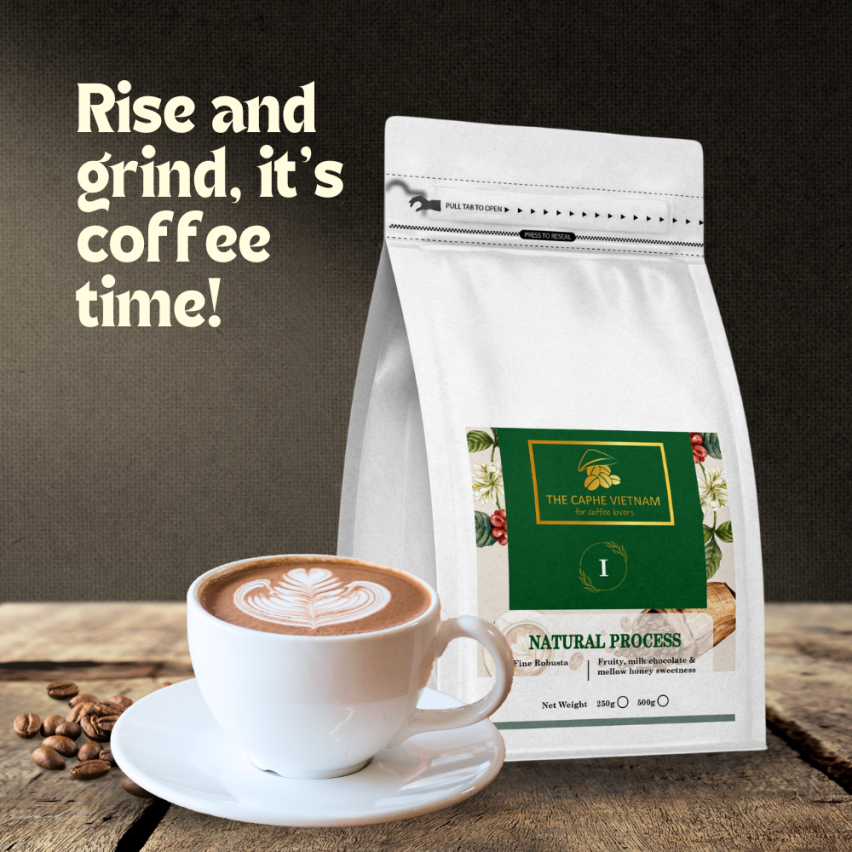 The Caphe Vietnam Fine Robusta  Vietnamese Ground Coffee (Natural Process)