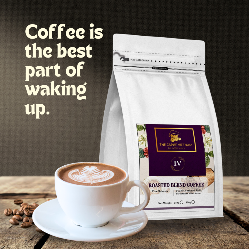 The Caphe Vietnam Fine Robusta Blended Vietnamese Ground Coffee