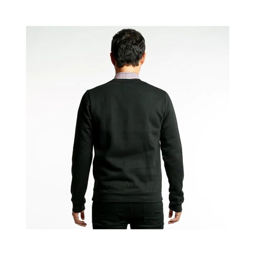 Iwyl Japanese Varsity Sweatshirt In Black Color For Men 