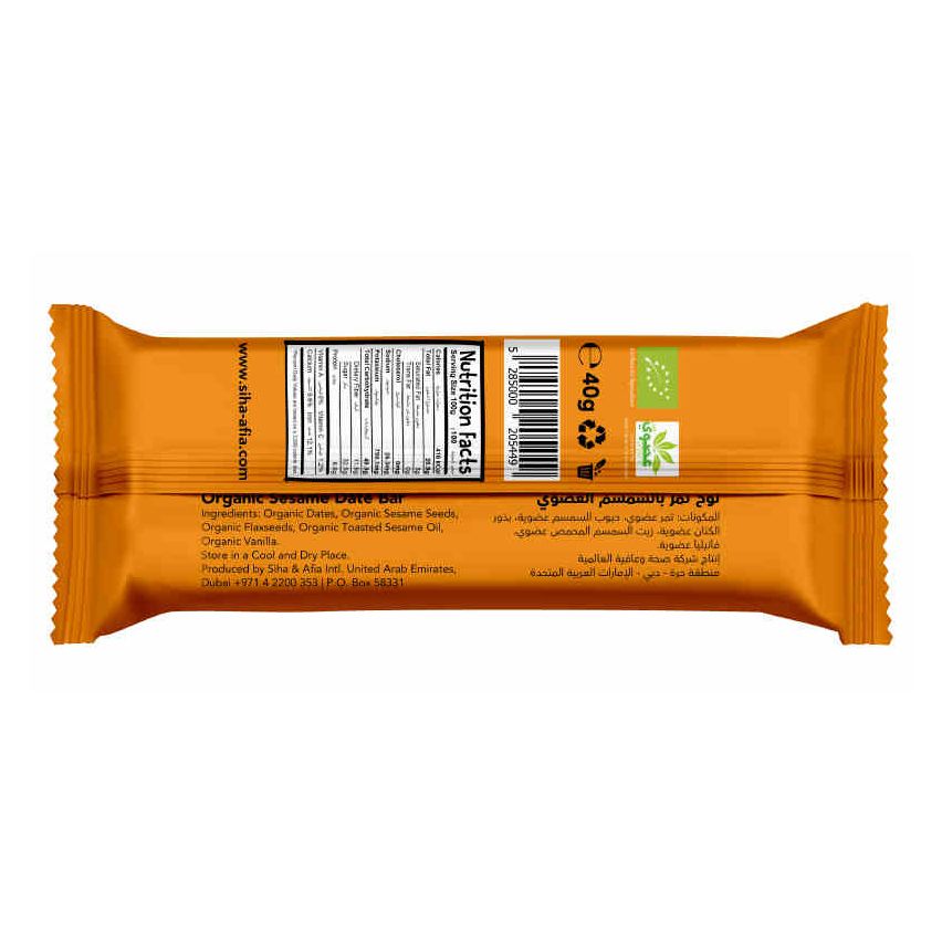 Meadows Sesame Date Bar 40g