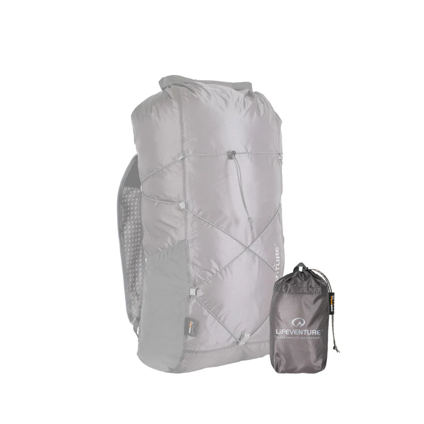 Life Venture Waterproof Packable Backpack, 22L, Grey