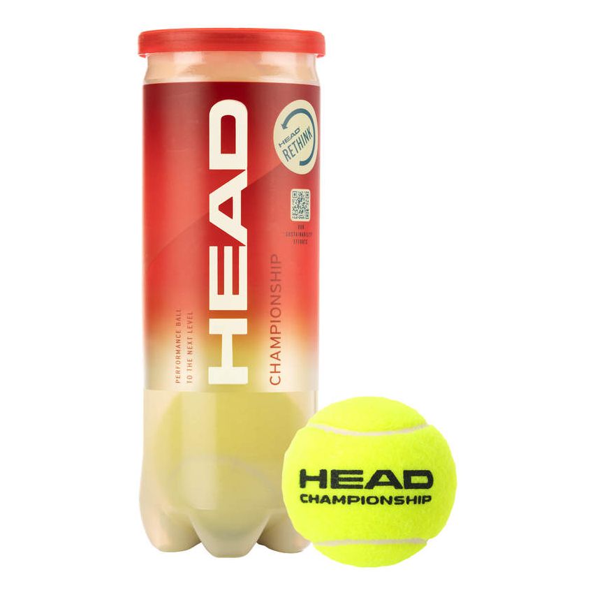Head Championship 3 Tennis Balls Single Can