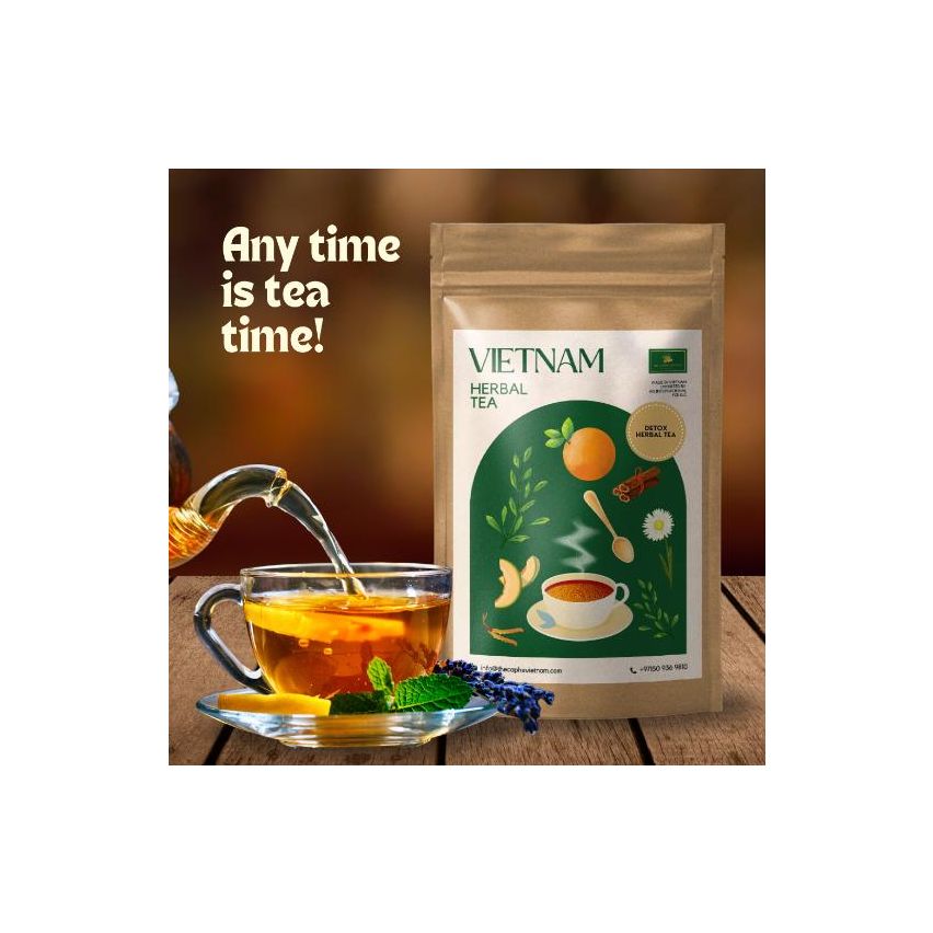 The Caphe Vietnam Detox Herbal Tea, 20 Sachets