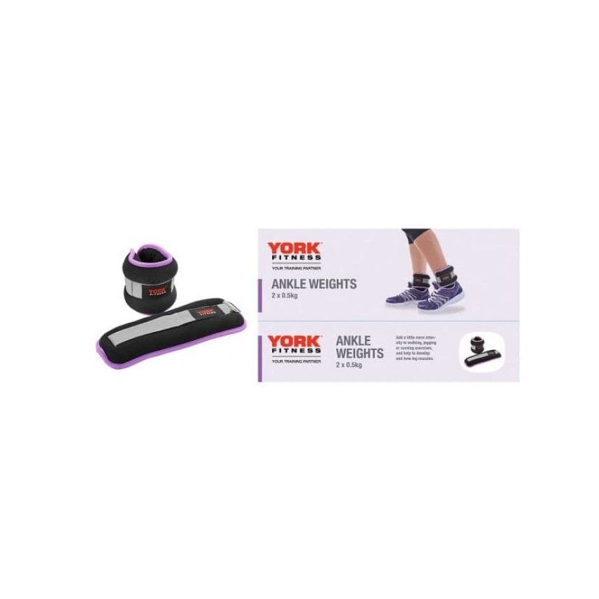 York Fitness Ankle Weights 2 X 0.5Kg