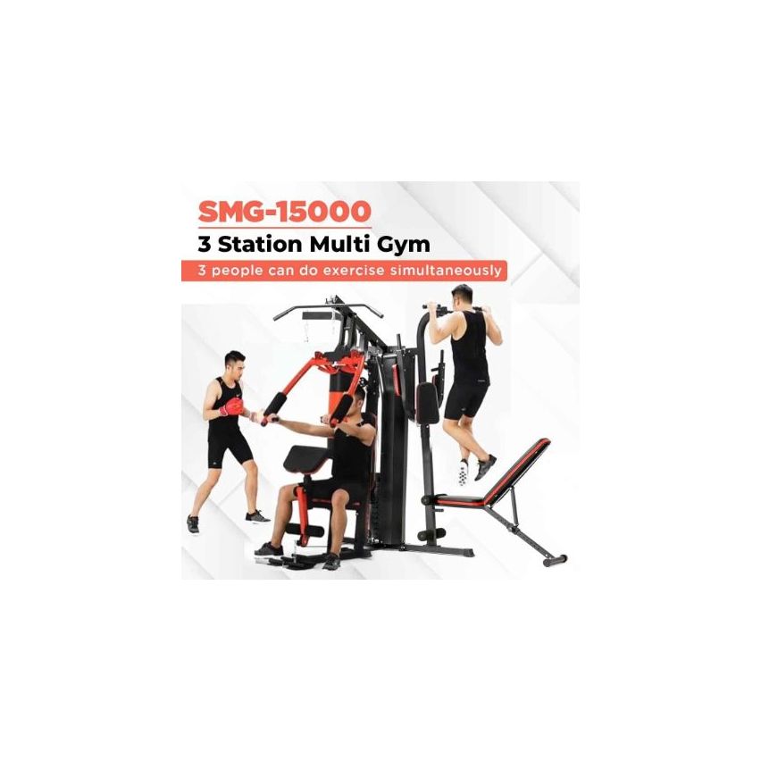 Sparnod Fitness Three Station Multi-gym - SMG-15000