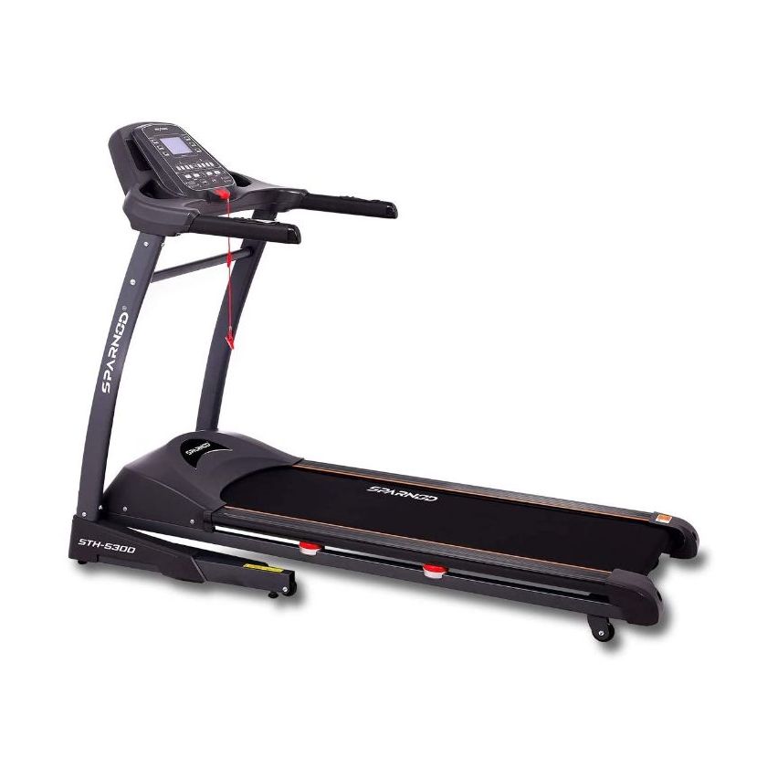 Sparnod Fitness (2.75 Hp Dc Motor) Auto Incline Treadmill With Heart Rate Sensor - STH-5300