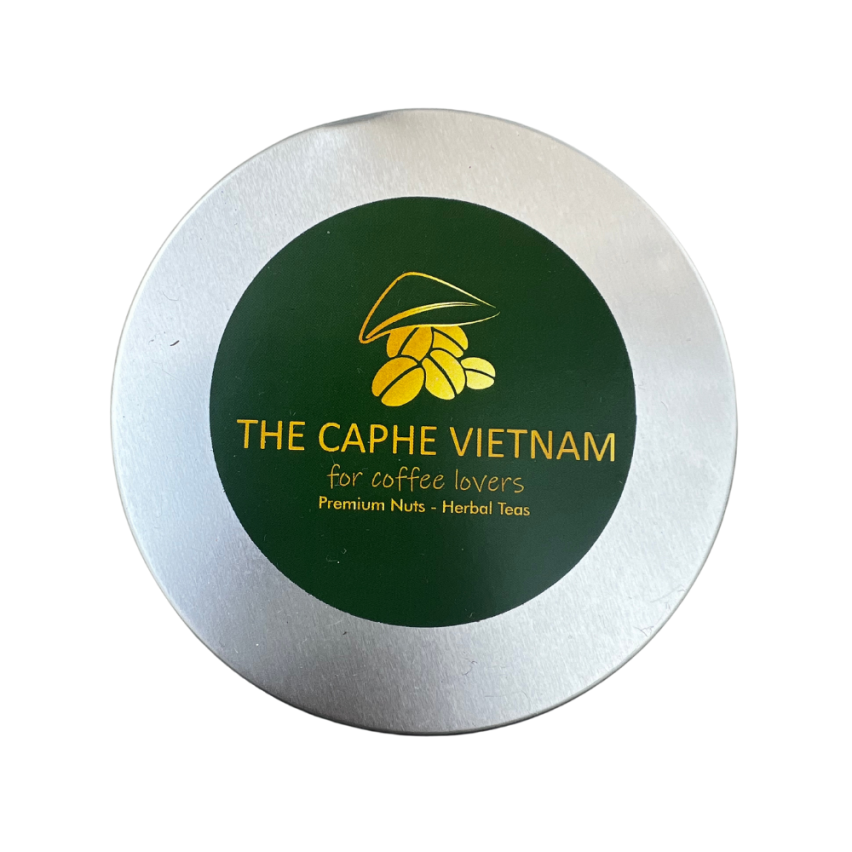 The Caphe Vietnam Combo - Natural Process Whole Bean Coffee 500g | Premium Roasted Cashews 180g | Phin Filter Rose Gold - Pack Of 3