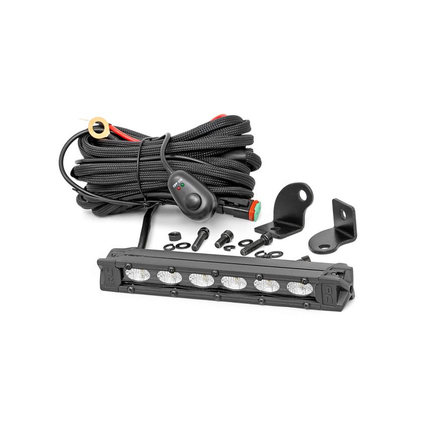 Rough Country 6 IN SLIM LINE CREE BLACK LED LIGHT