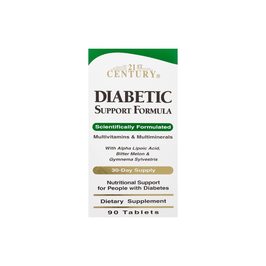21st Century Diabetic Support Formula 90 Tablets