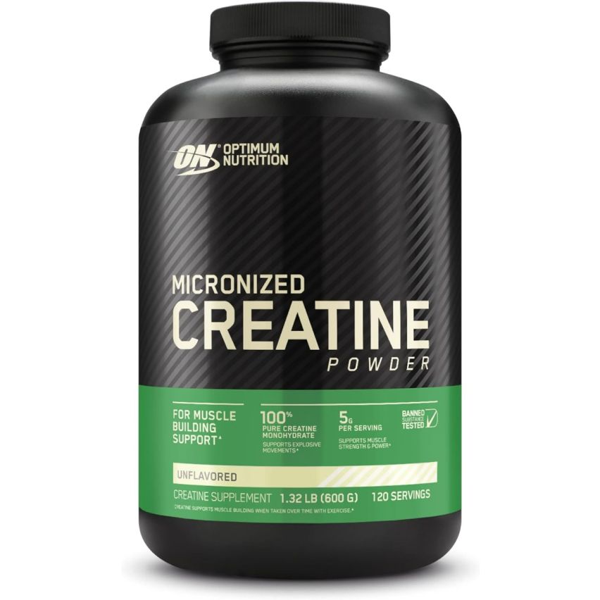 Optimum Nutrition (ON) Micronized Creatine Monohydrate Powder for Muscle Building Support - Unflavored