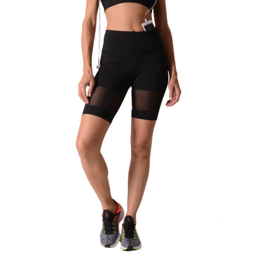 Judson & Co Women's Active Mesh Detail Biker Shorts