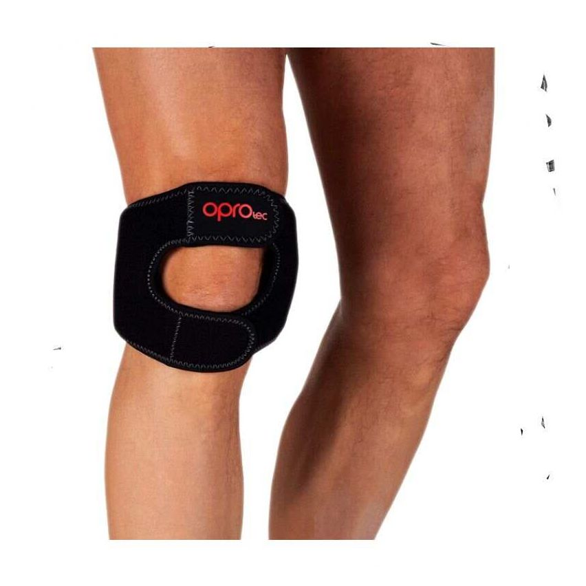 Oprotec Knee Support with Dual Strap - Black
