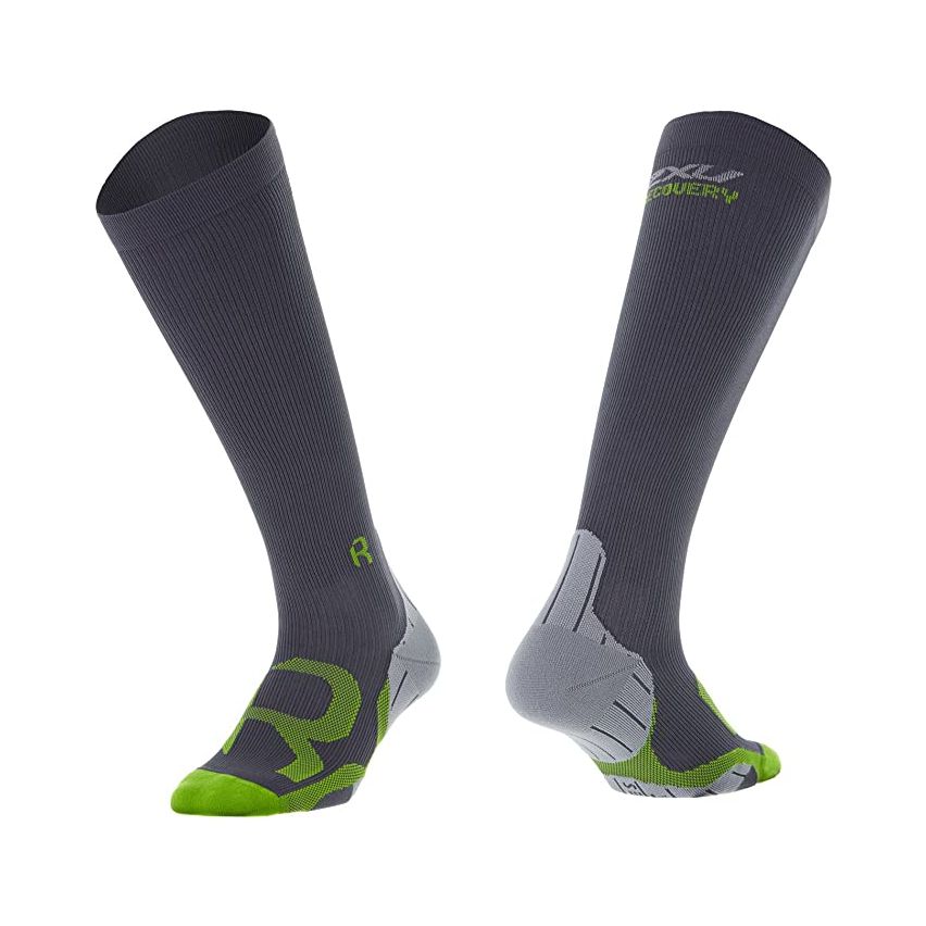 2XU Women Compression Socks For Recovery - Titanium/Grey
