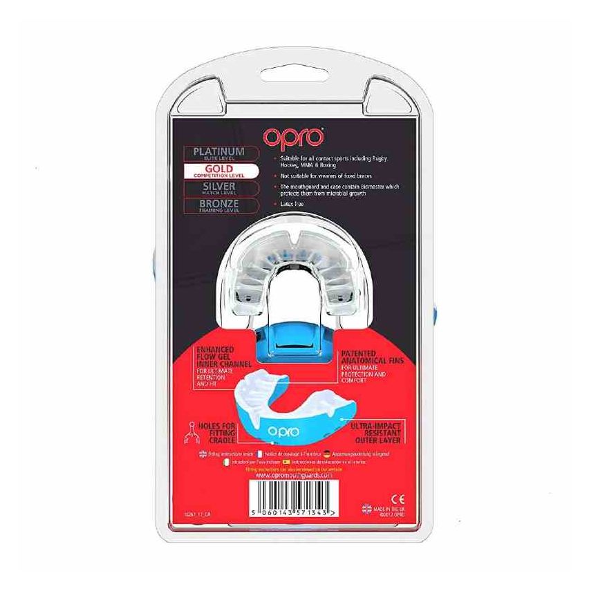 Opro Mouthguard Self- Fit Gen4 Full Pack Gold Adult