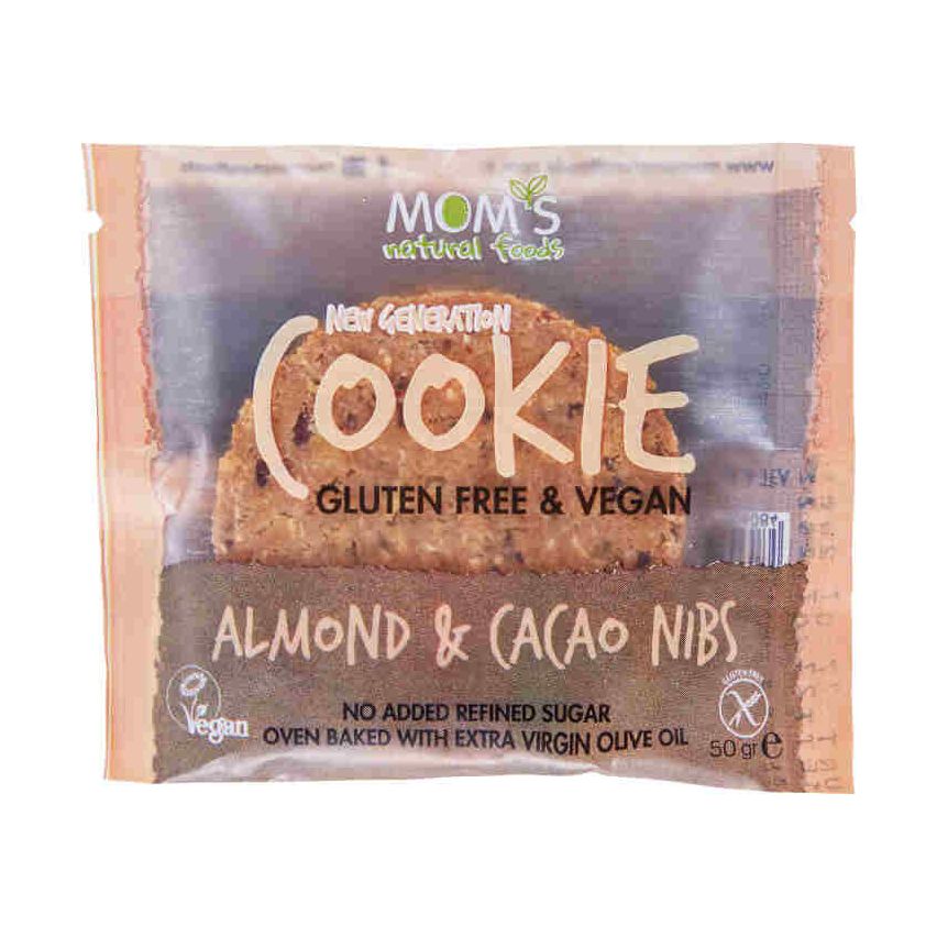 Mom's Natural Foods Almond & Cacao Nibs Cookie