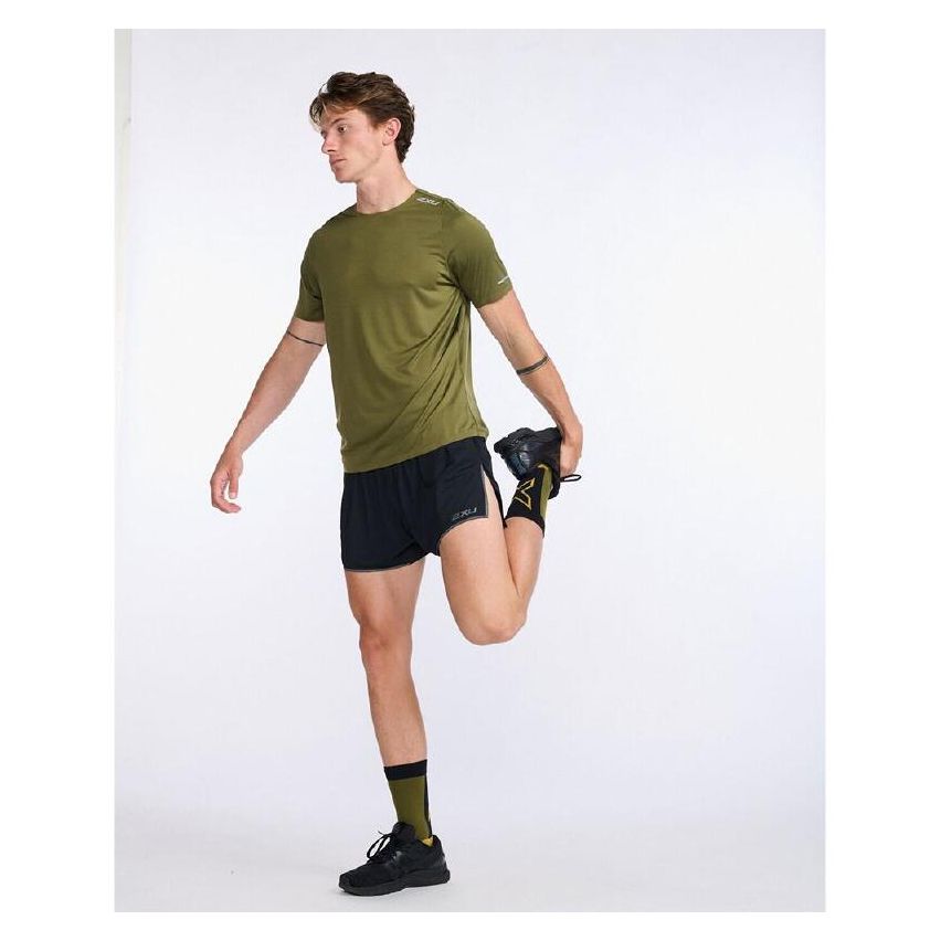 2XU Men's Light Speed Tech Short Sleeve T-Shirt Olive