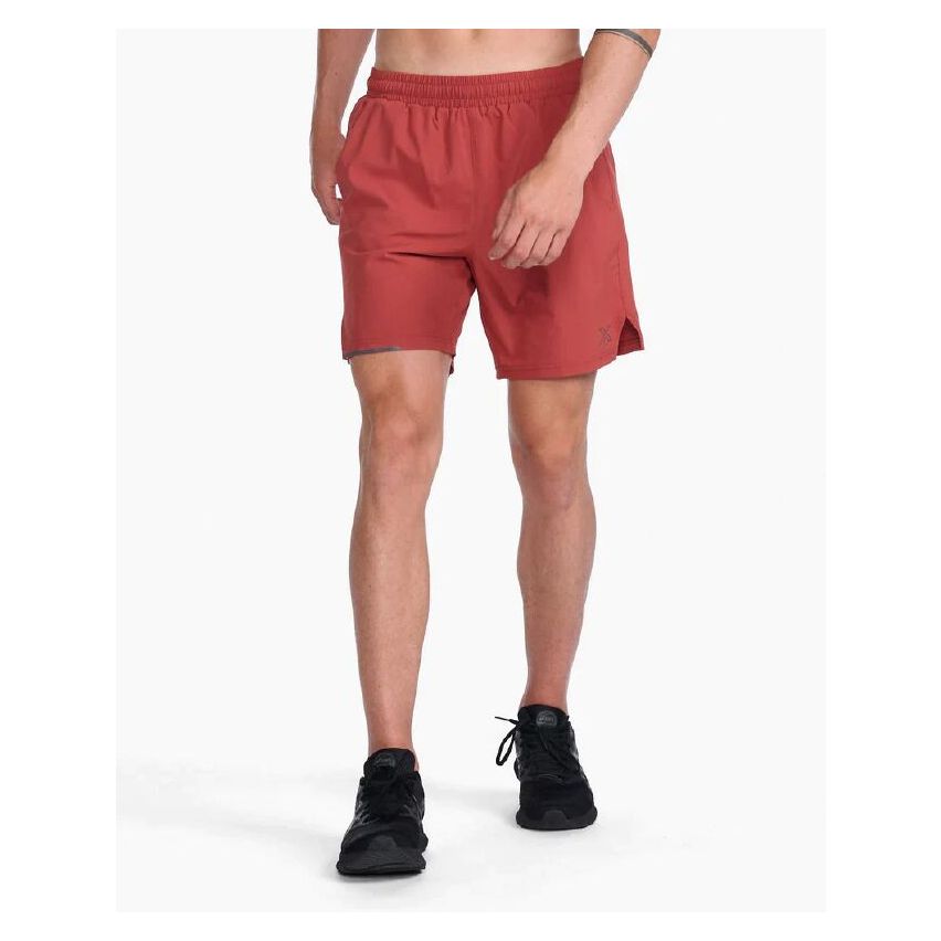 2XU Men's Aero Shorts in 7 Inch-Brown-CHO/BRF
