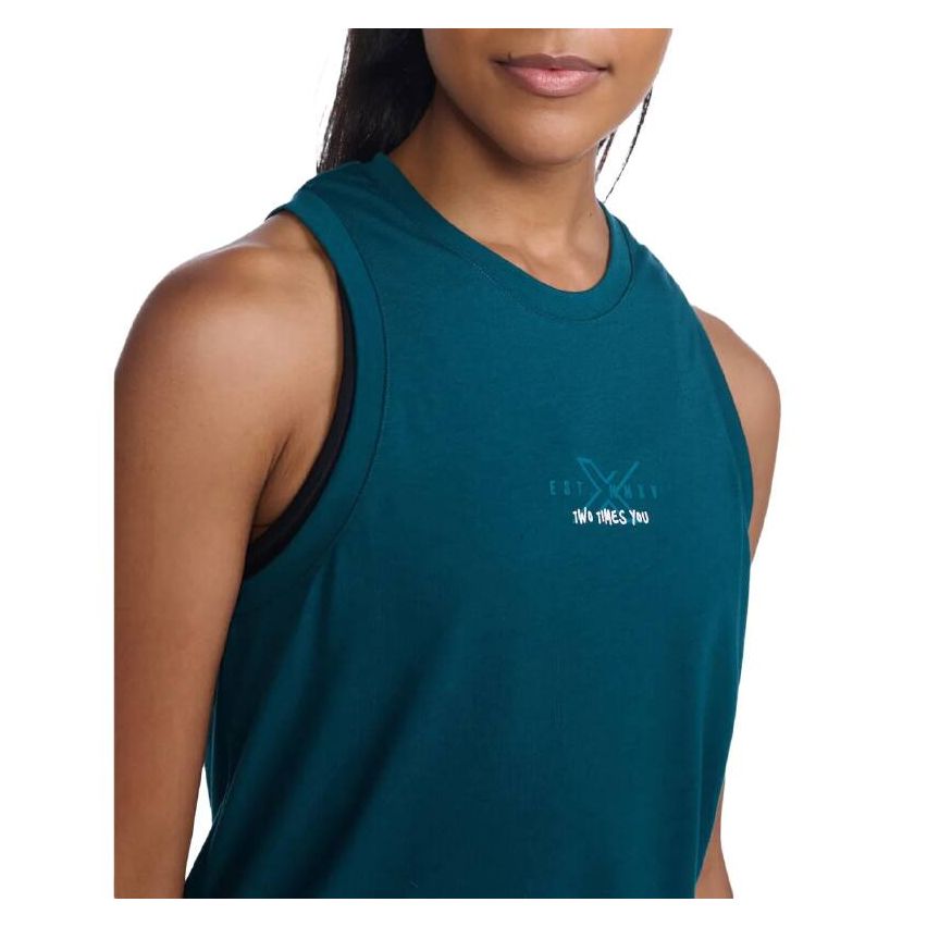 2XU Women's Form Tank Sleeveless T-shirt -Blue