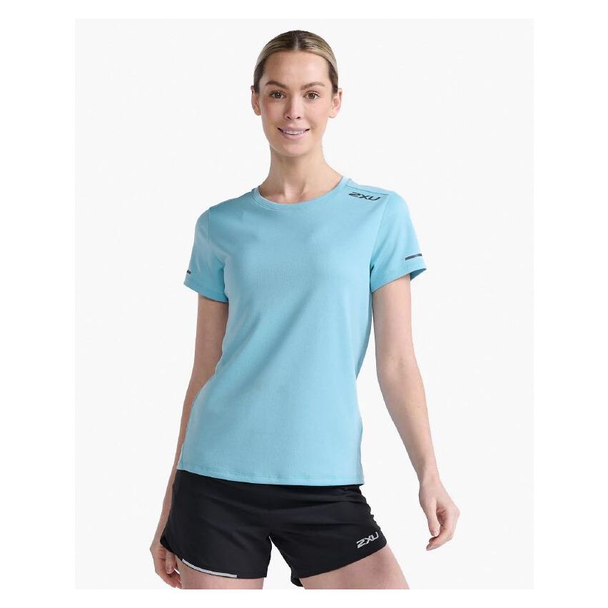 2XU Women's Aero Short Sleeve  T-Shirt -Sky Blue 