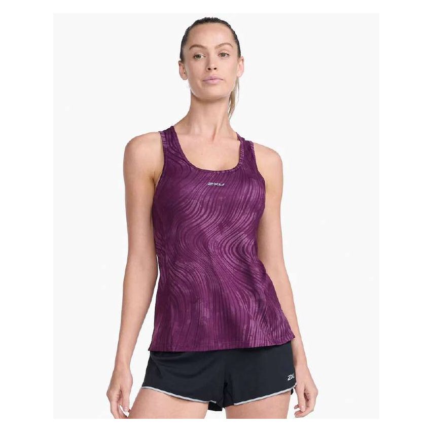 2XU Women's Light Speed  Sleeveless T-shirt -Purple 