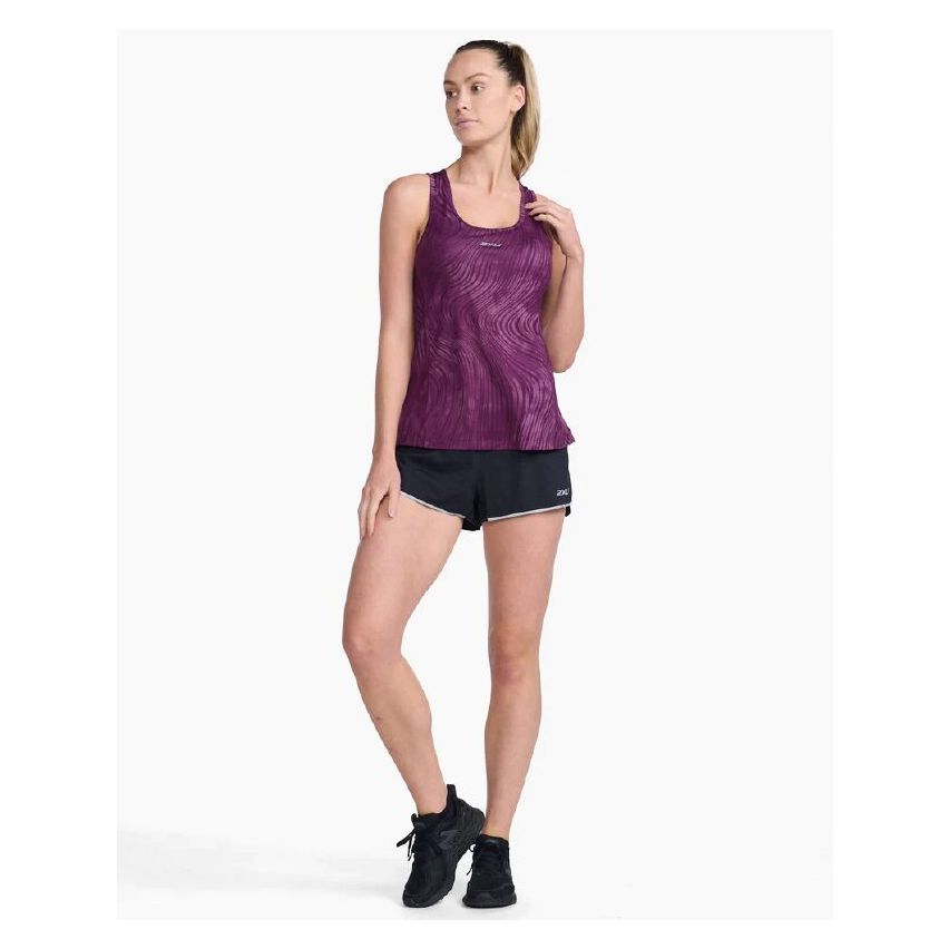 2XU Women's Light Speed  Sleeveless T-shirt -Purple 