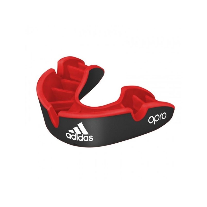 Adidas Mouth Guard Opro Silver Gen4 - Black/Red Senior