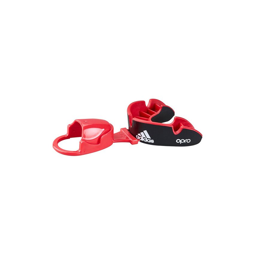 Adidas Mouth Guard Opro Silver Gen4 - Black/Red Senior