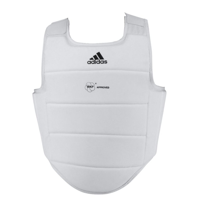 Adidas WKF Body Protector - White w/ Logo
