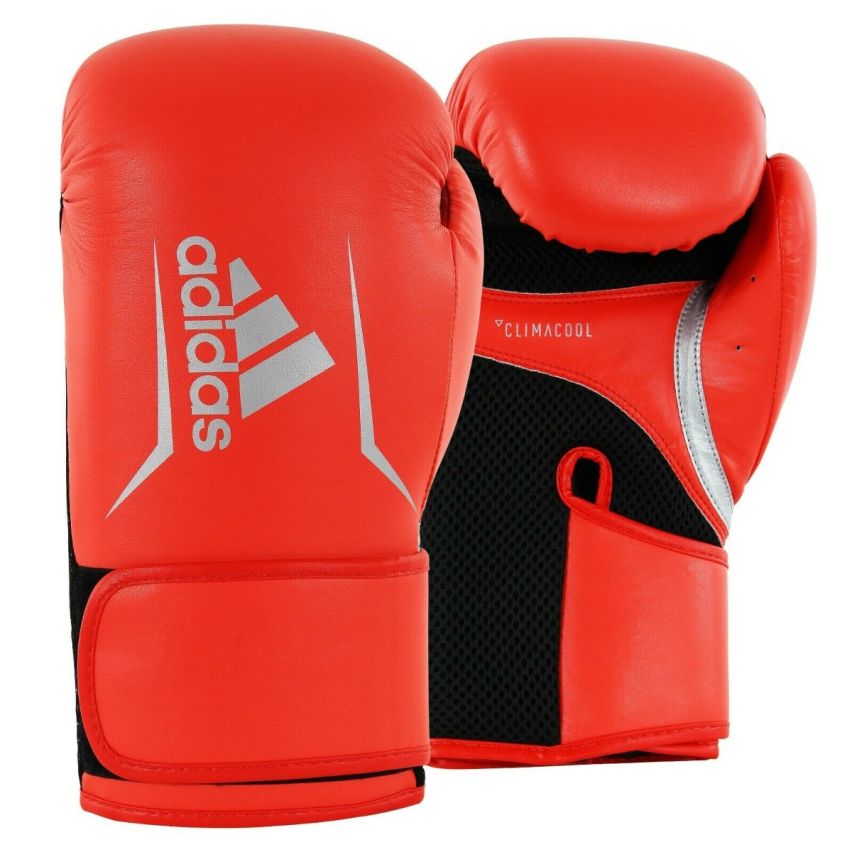 Adidas Speed 100 Boxing Gloves - Solar Red/Black/Silver
