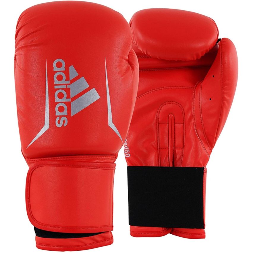 Adidas Speed 50 Boxing Gloves - Solar Red/Black/Silver