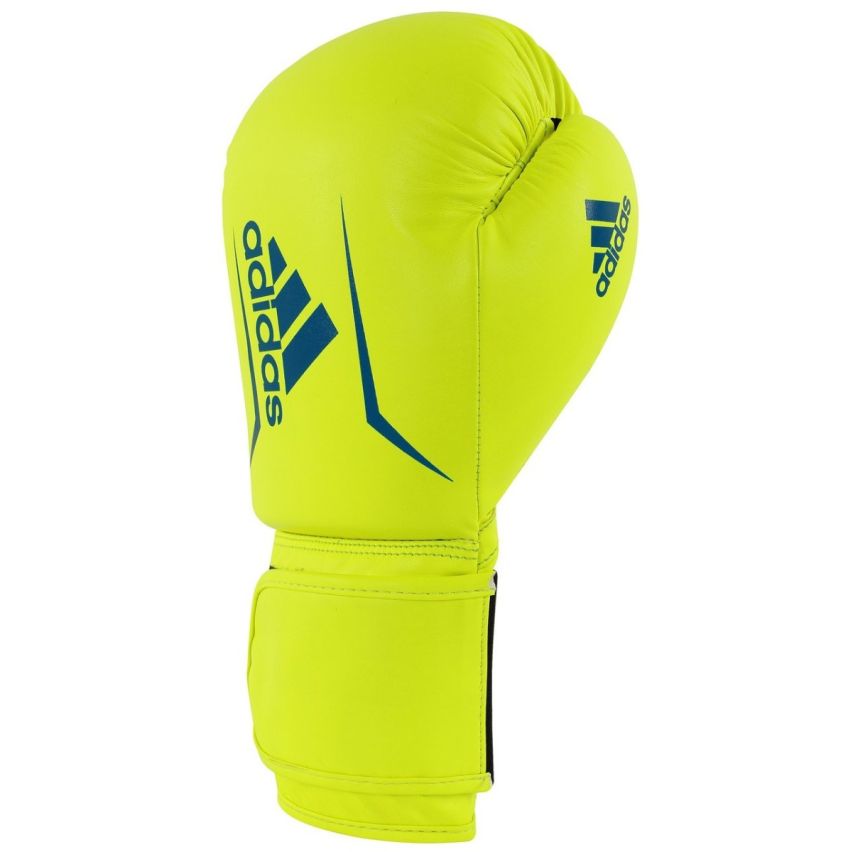 Adidas Speed 50 Boxing Gloves - Solar Yellow/Dark Blue