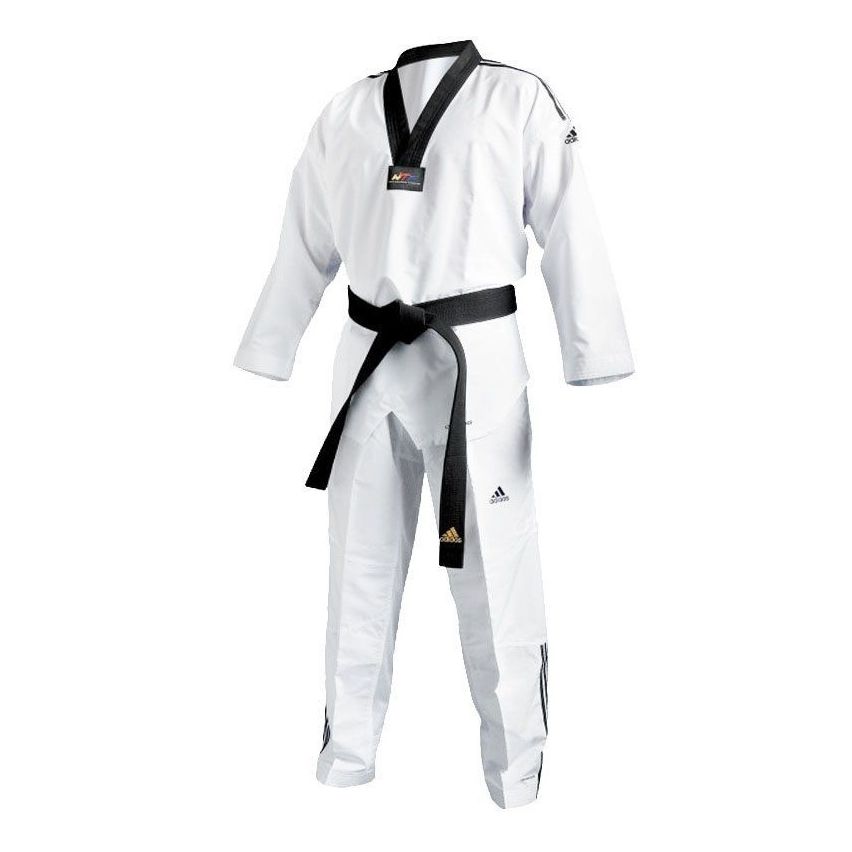 Adidas Adi Fighter 3 Taekwondo Uniform - White/Black