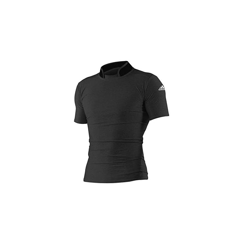 Adidas Men's Rash Guard T-Shirt w/ Neoprene Neck - Black