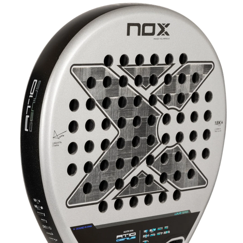 Nox At10 Luxury  Genius 18k Racket By Agustin Tapia 2024 Model