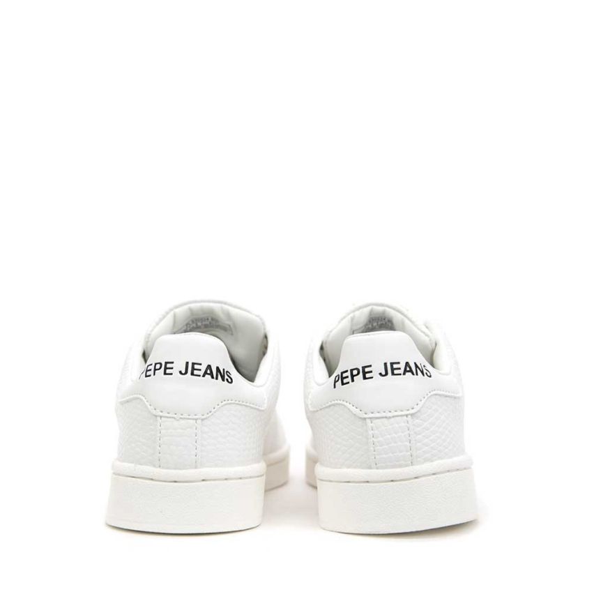 Pepe Jeans Women's New Club Monocrome White sneakers, Size 40