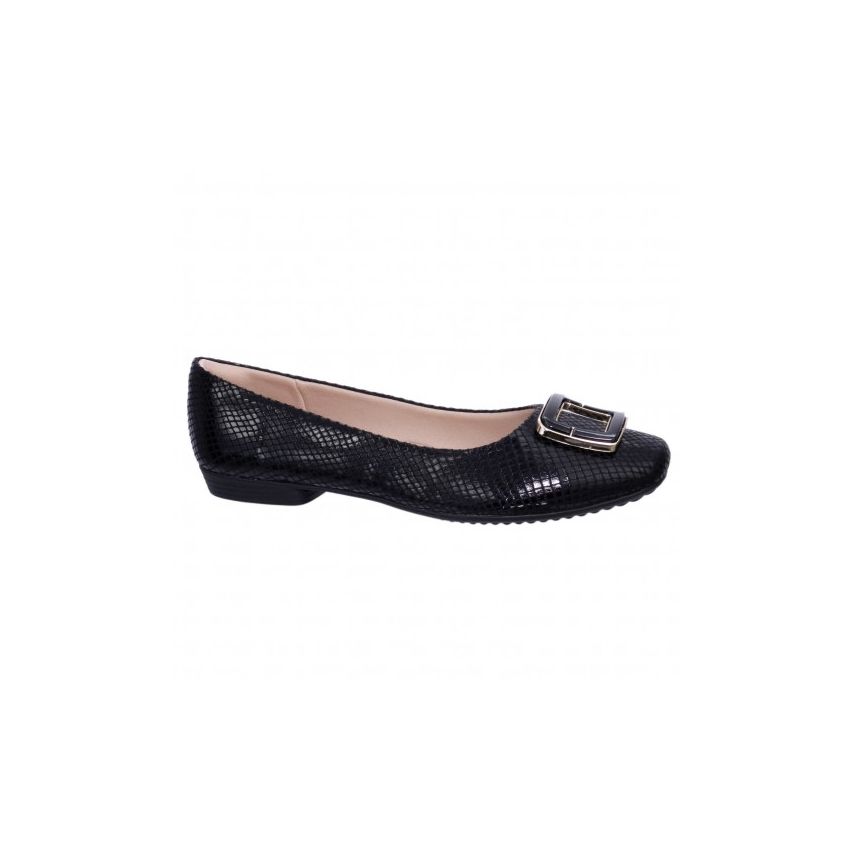 Piccadilly Women's  Cobra Flats in Black