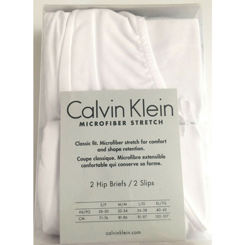 Calvin Klein Microfiber Stretch Men Brief 2pc/ Pack , Size XL