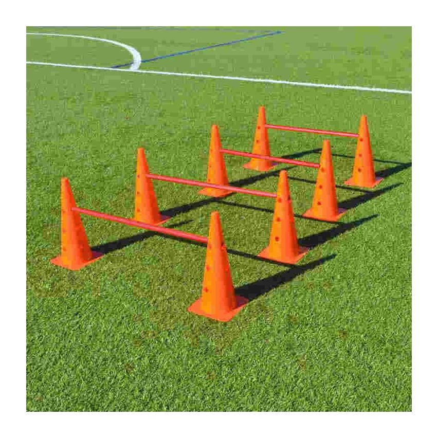 Dawson Sports Cone Hurdle Set - 15 in (12 Cones, 6 Poles)