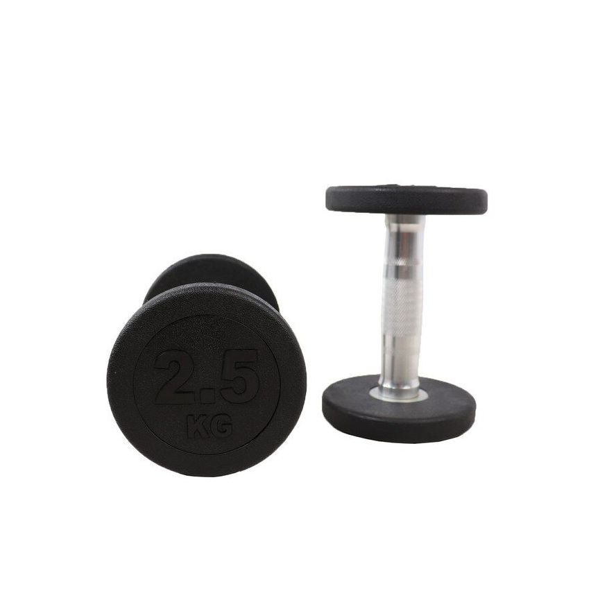 Round Rubber Dumbbell 1-Pair
