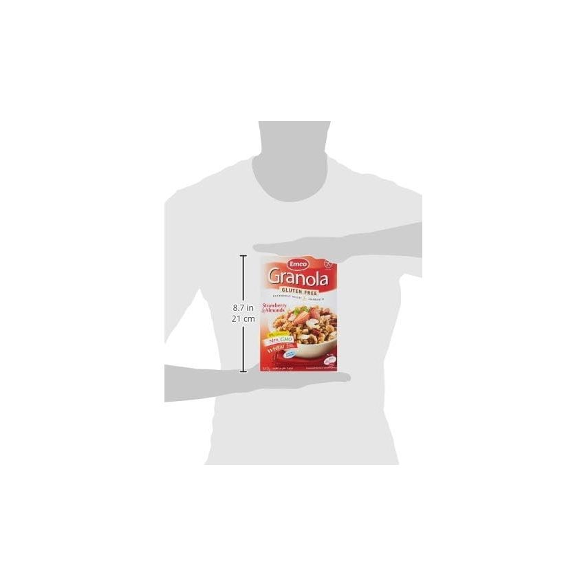 Emco Gluten Free Granola With Strawberries And Almonds 340g