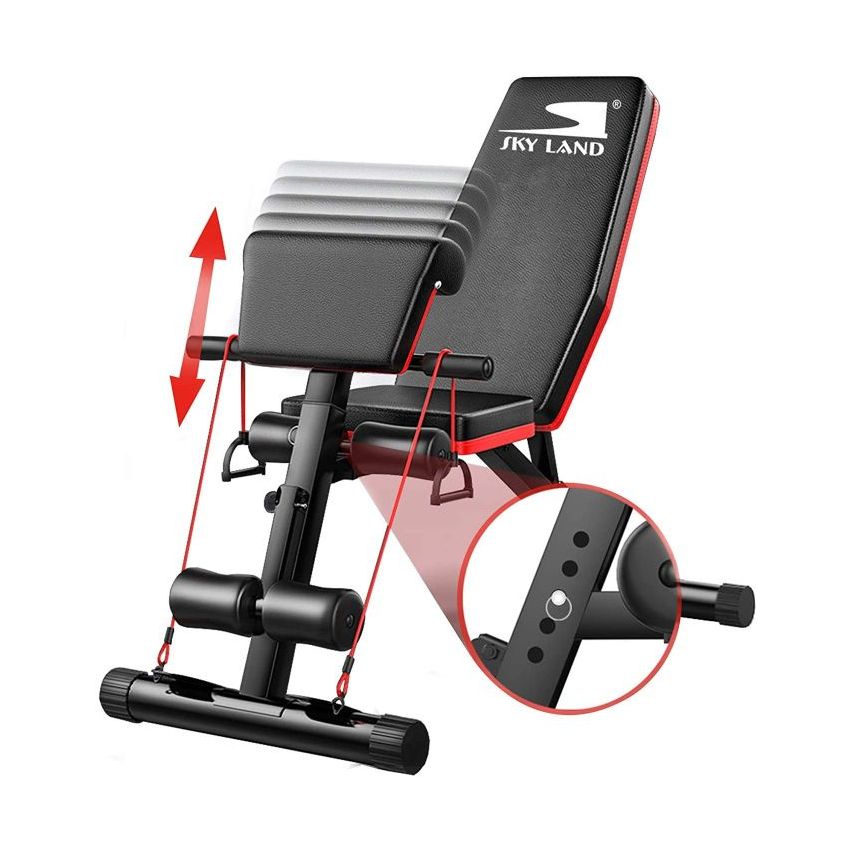 Sky Land - Multi-function Adjustable Weight Bench with an Extreme Elastic Rope-EM-1857
