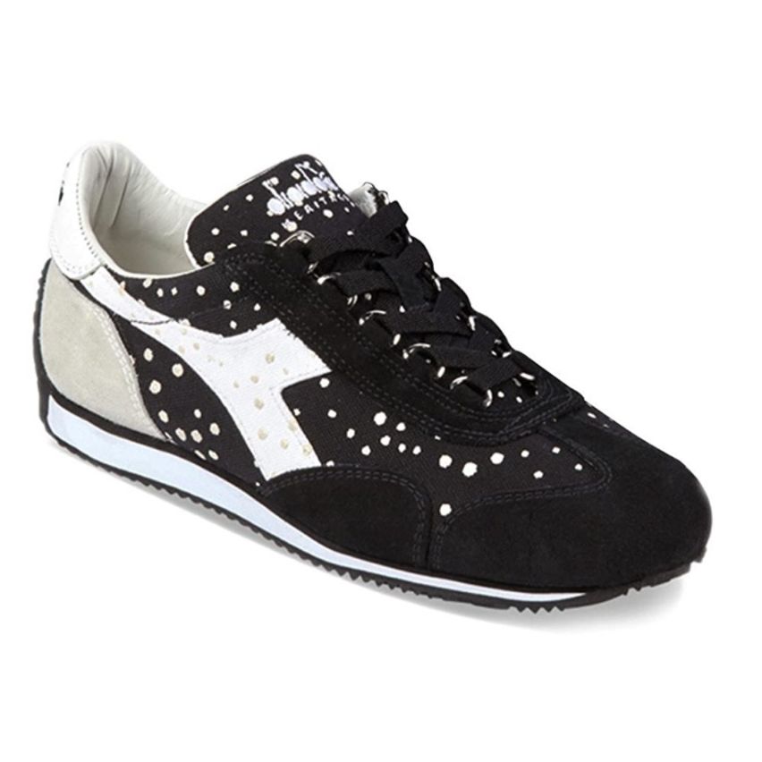 Diadora Heritage Women Equipe Dots black and white Sneakers, Size 40