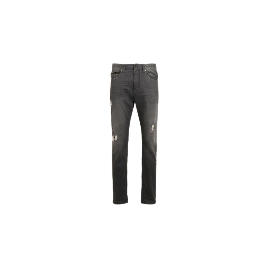 Armani Exchange Men's  Gray Tapered Fit Jeans