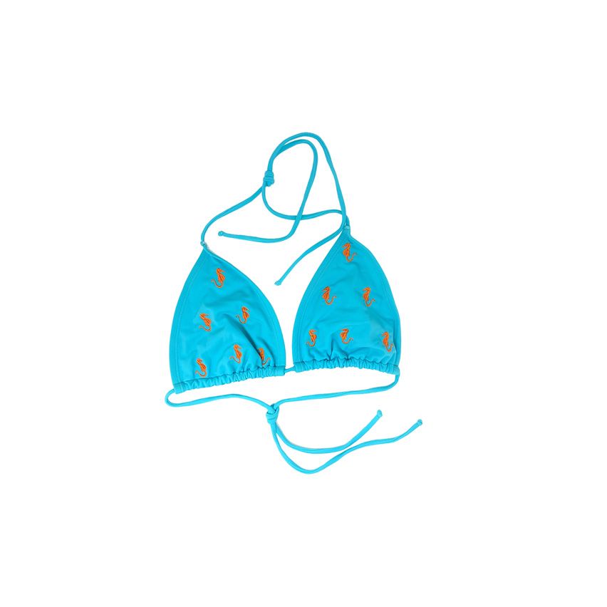 Gant Women's Embroidered Seahorse Bikini Top, Size S