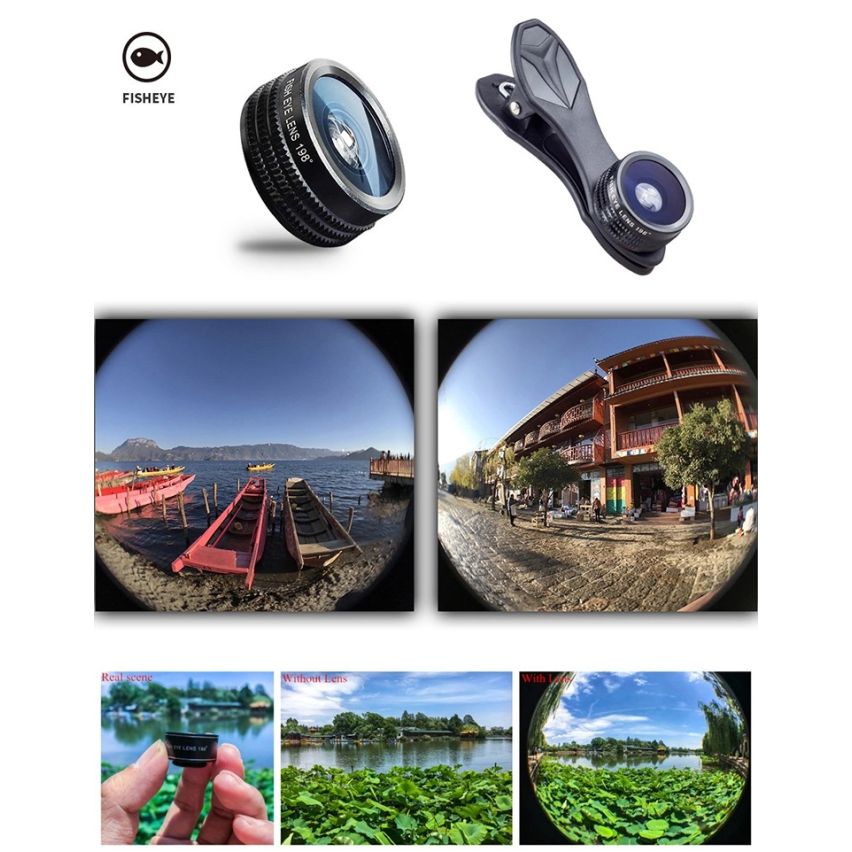 Apexel 7 in 1 Clip Mobile Camera Extra Lens   